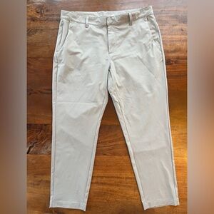 Fabletics Men's The Only Pants Size 36x30 Classic Fit Khaki Chino Casual